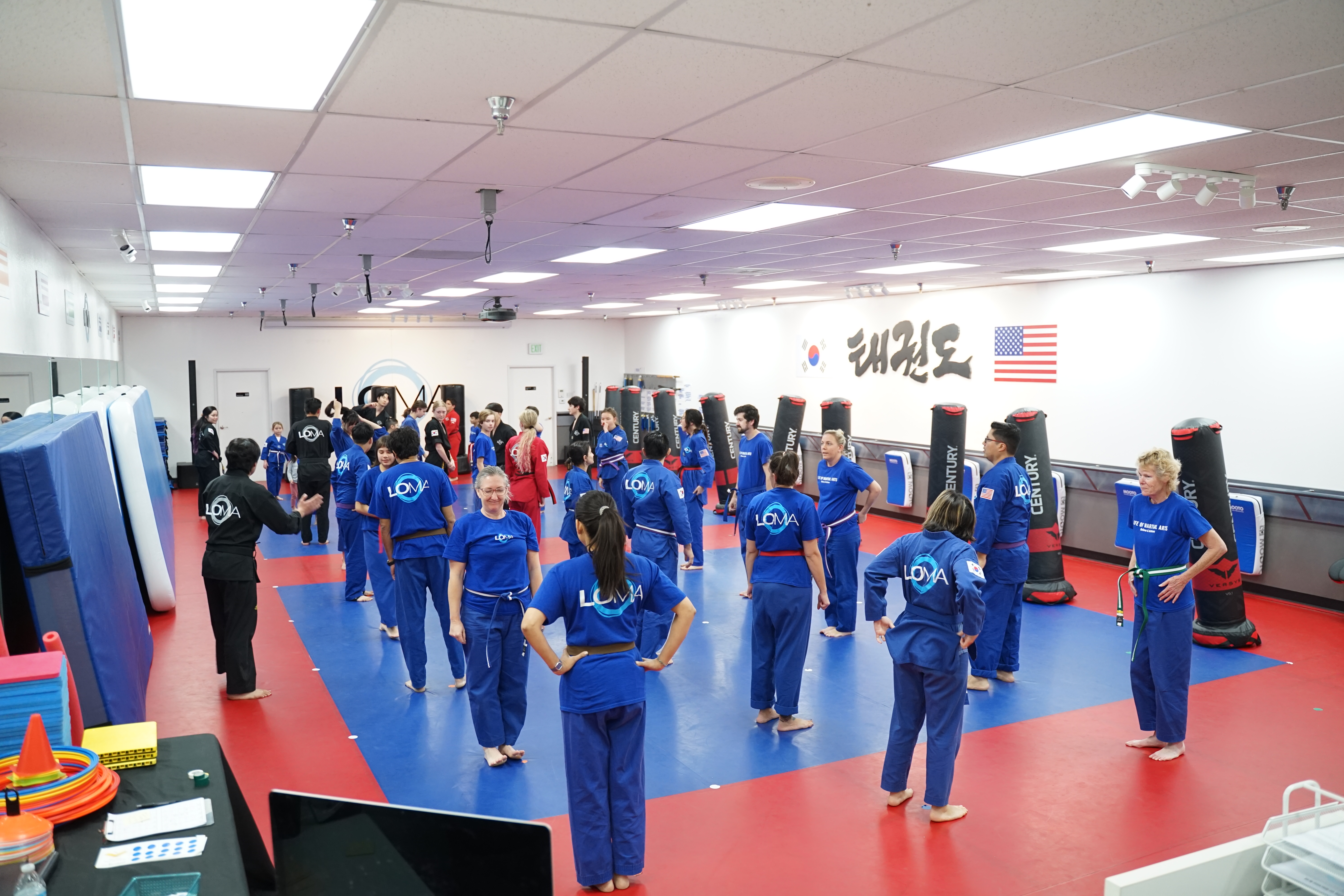 Family Martial Arts Class Background